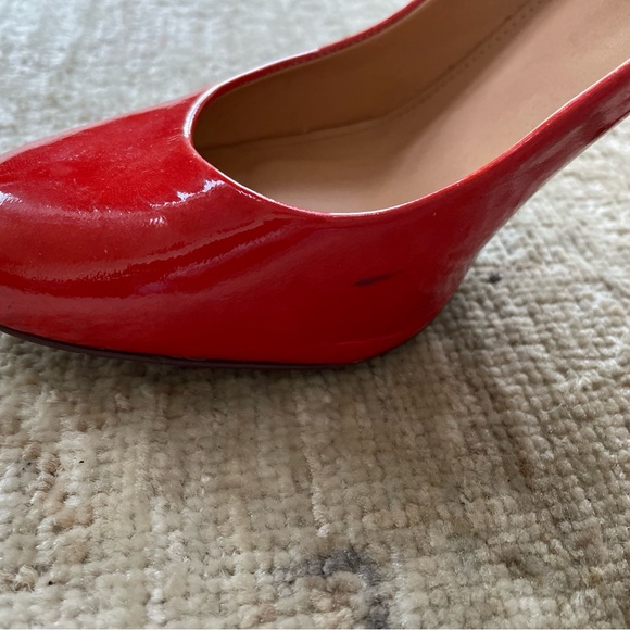J. Crew Vibrant Poppy Red Patent Heels - Picture 10 of 13